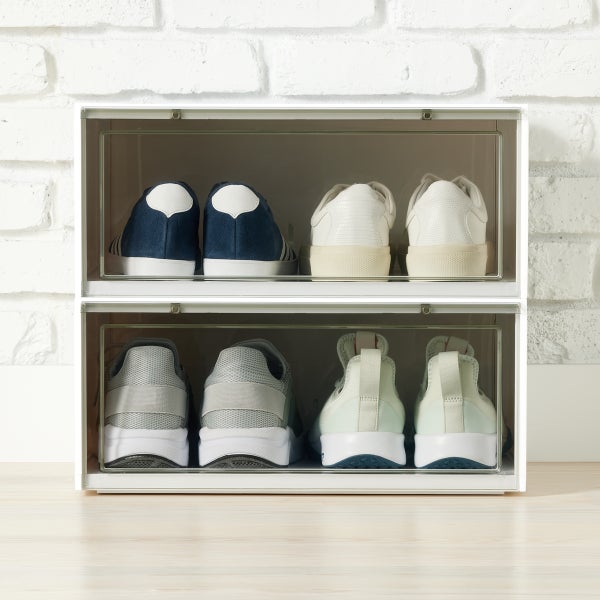 Drop front shoe container new arrivals