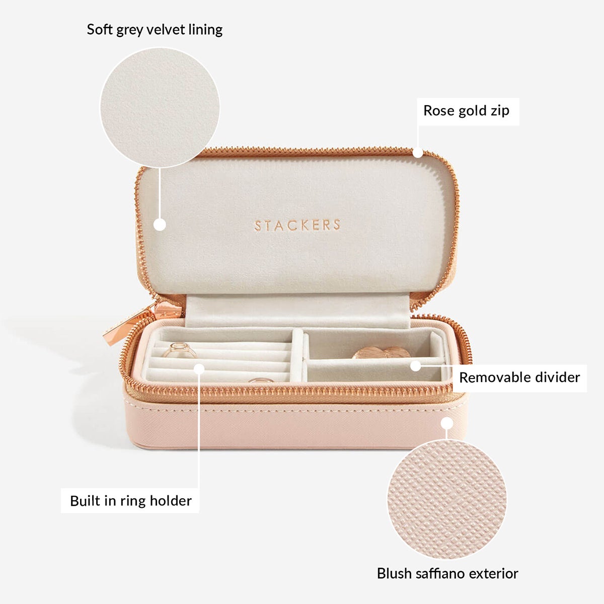 Stackers Travel Jewelry Case