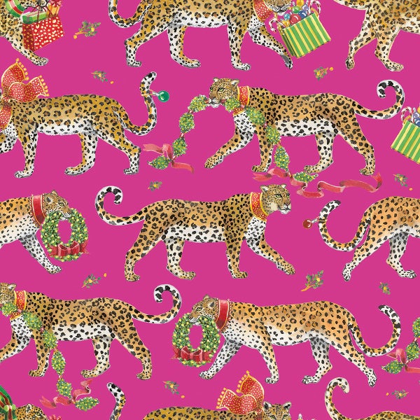 Pink Leopards Wrapping Paper
