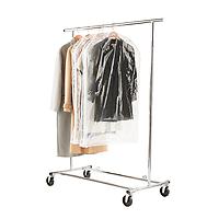 Commercial Folding Garment Rack Chrome