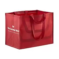 The Container Store 21 gal. Oversized Logo Tote Holiday Red