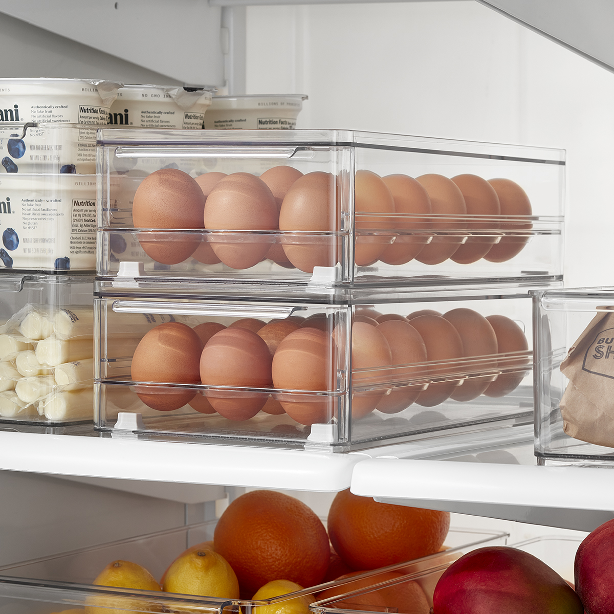 Kitchen Hanging Organizer Refrigerator Egg Fruit Vegetables Storage Box  Drawer