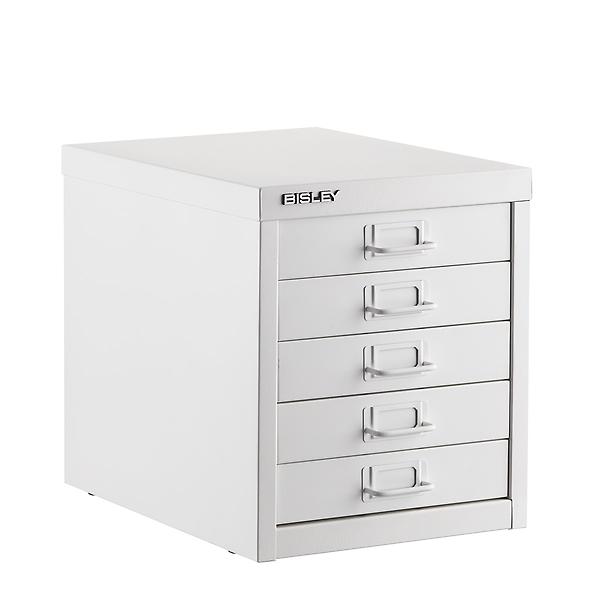 Bisley 5-Drawer Desktop MultiDrawer Steel Cabinet