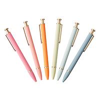 U Brands Monterey Soft Touch Ballpoint Pens Muted Rainbow Pkg/6