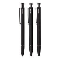 U Brands Monterey Soft Touch Ballpoint Pens Matte Black Pkg/3