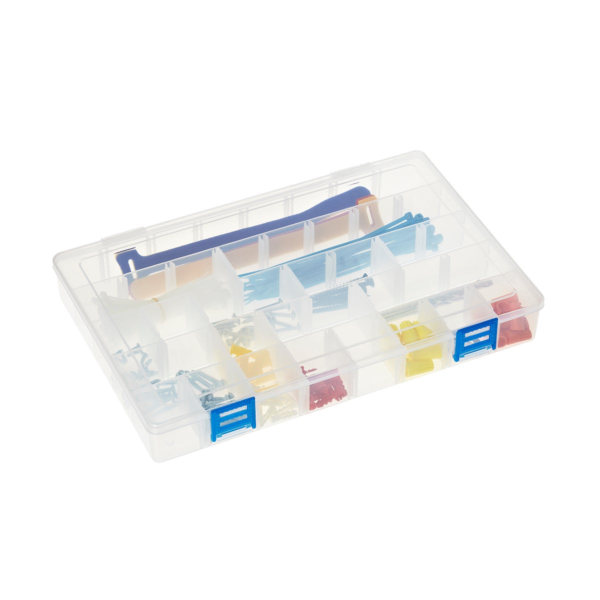 Small Storage Box, Removable Dividers Medicine Organizer Box, PET