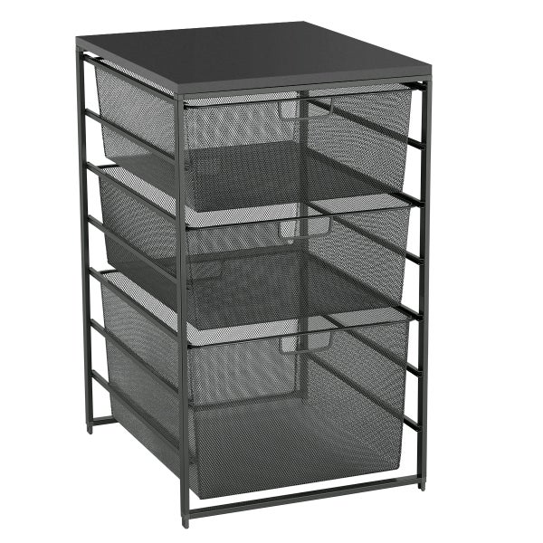 Elfa Graphite & Slate Mesh Laundry Sorter