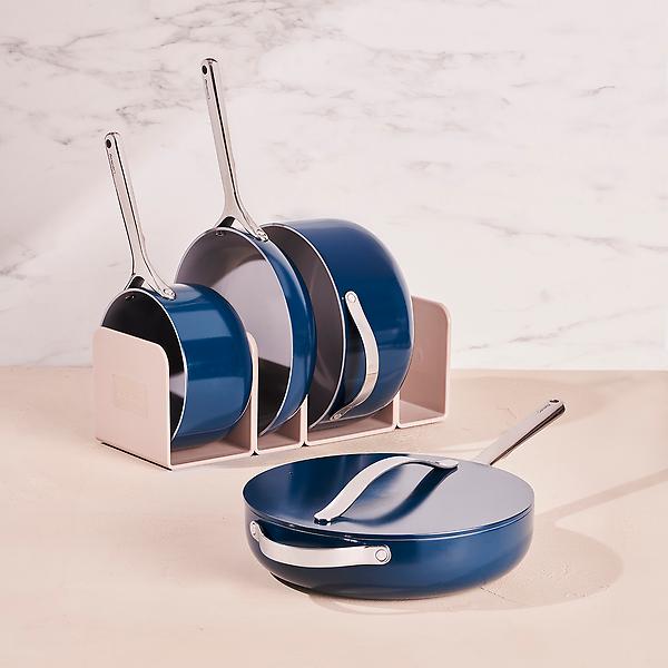 Caraway Ceramic Nonstick Aluminum 12-Piece Pots & Pans Cookware