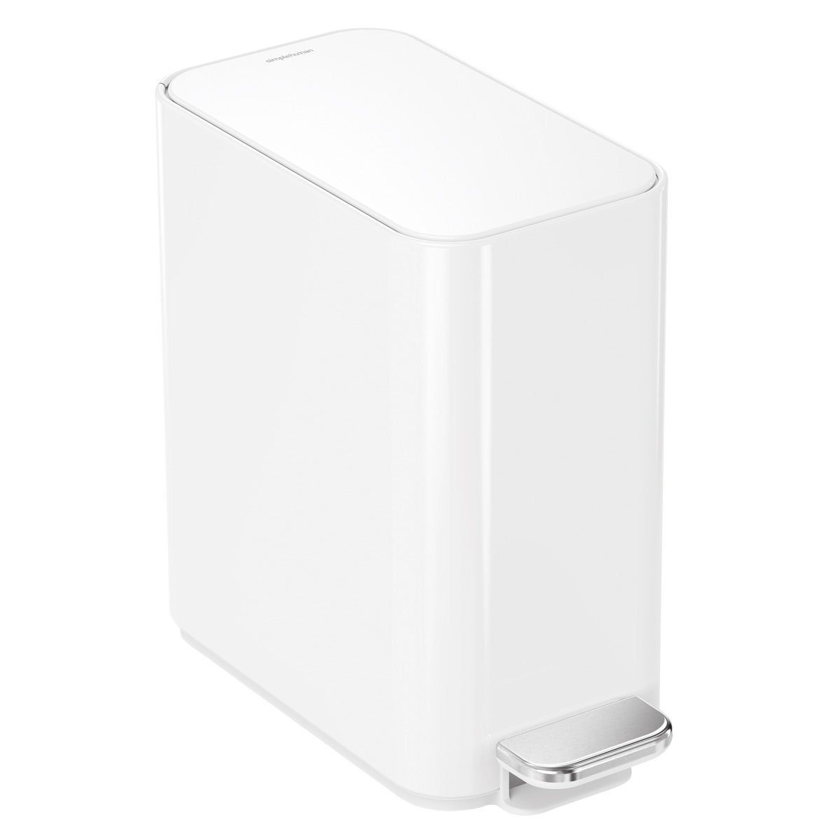 simplehuman Slim Step 1.3 Gallon Steel Trash Can | The Container Store
