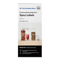 The Everything Organizer Spice Labels Clear/White Pkg/145