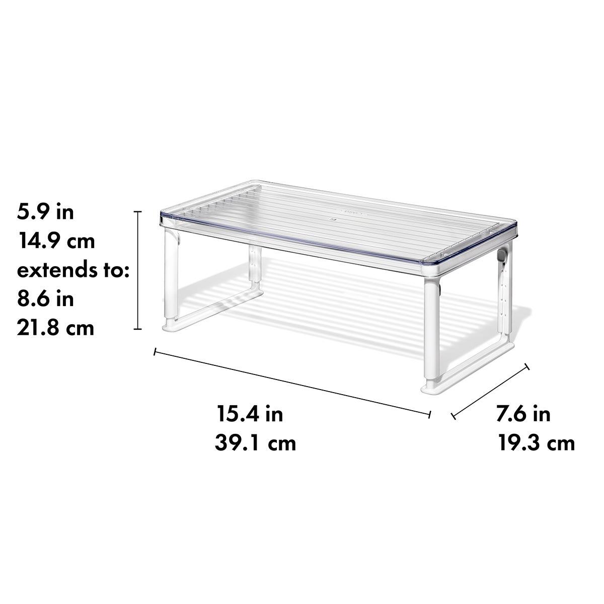 OXO Good Grips Adjustable Refrigerator Shelf Riser