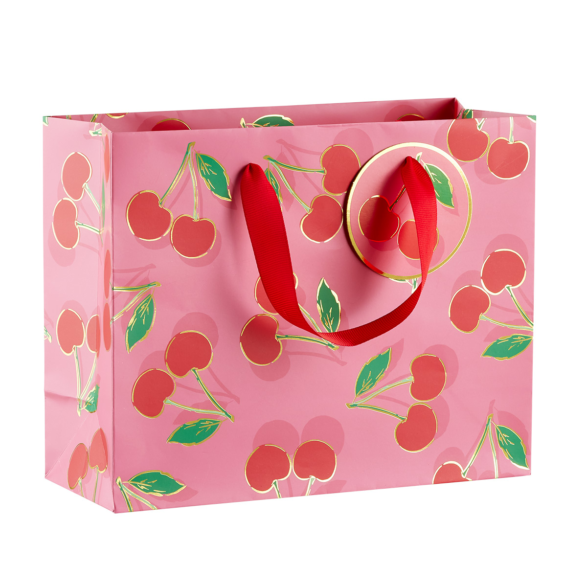 Gift Bag With Pink Tissue Paper Stock Photo - Download Image Now