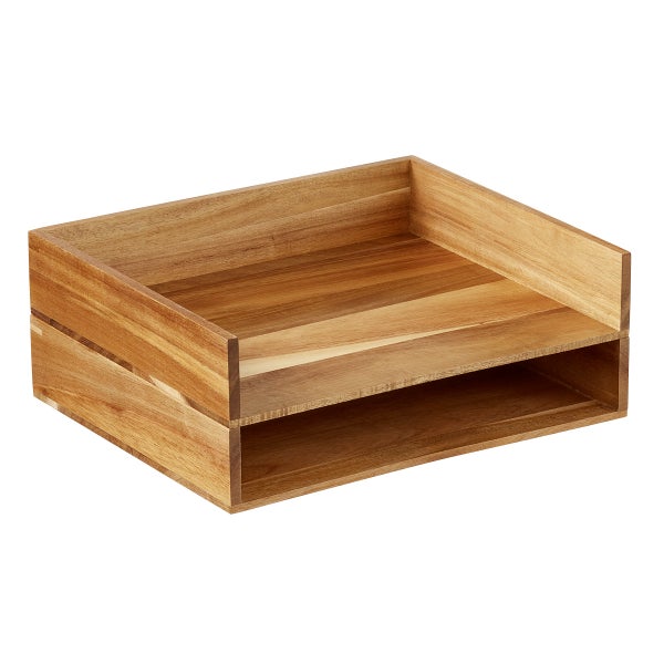 Rowan Acacia Desktop Letter Tray