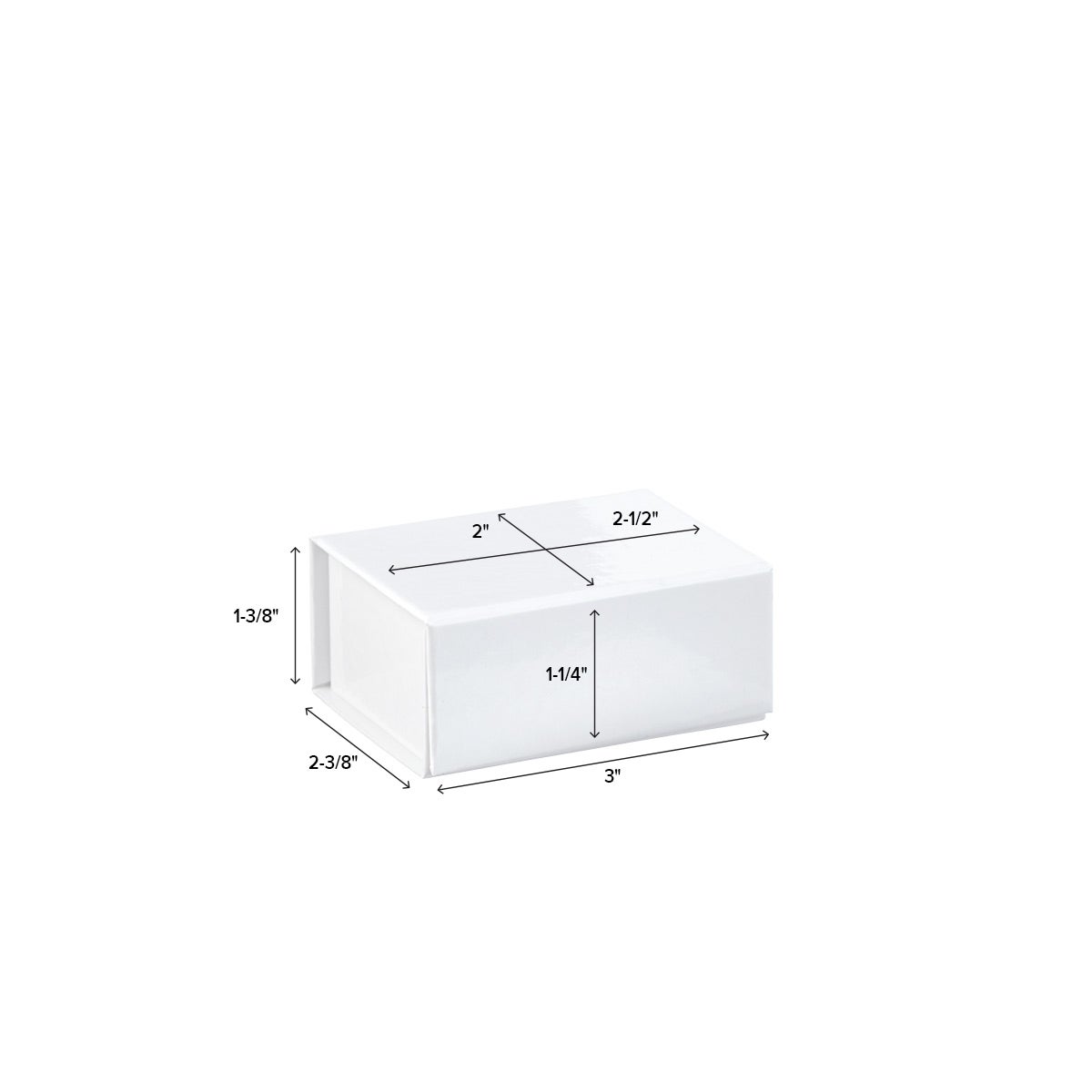 Glossy White Collapsible Gift Boxes | The Container Store