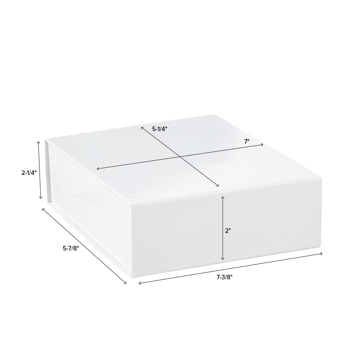 Glossy White Collapsible Gift Boxes | The Container Store
