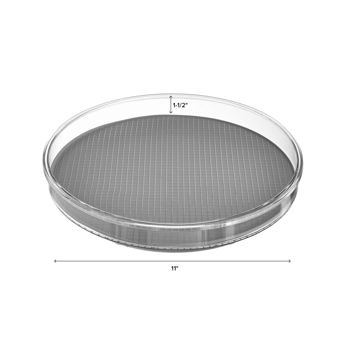 Everything Organizer Collection Shallow Turntable with Silicone Liner