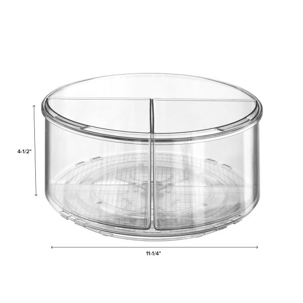 Everything Organizer Collection Deep Turntable with Removable Bins