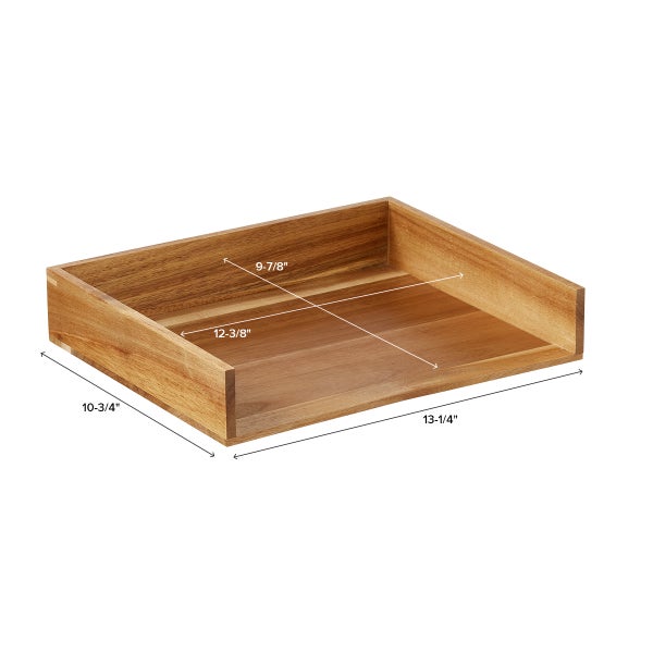 Rowan Acacia Desktop Letter Tray