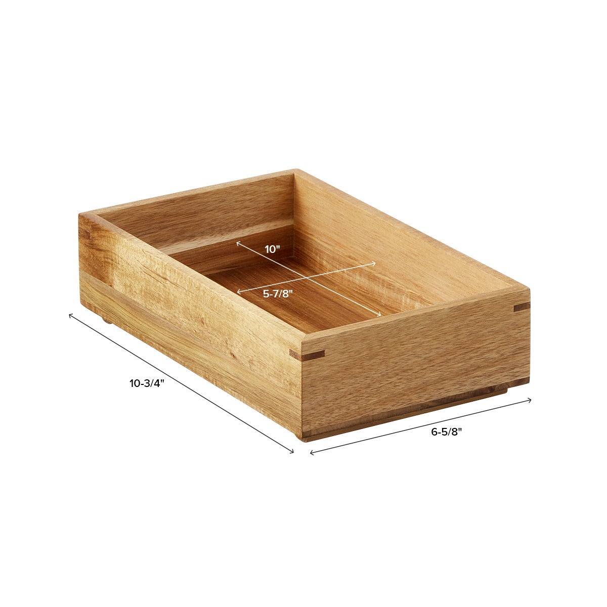Rowan Acacia Accessory Stacking Tray