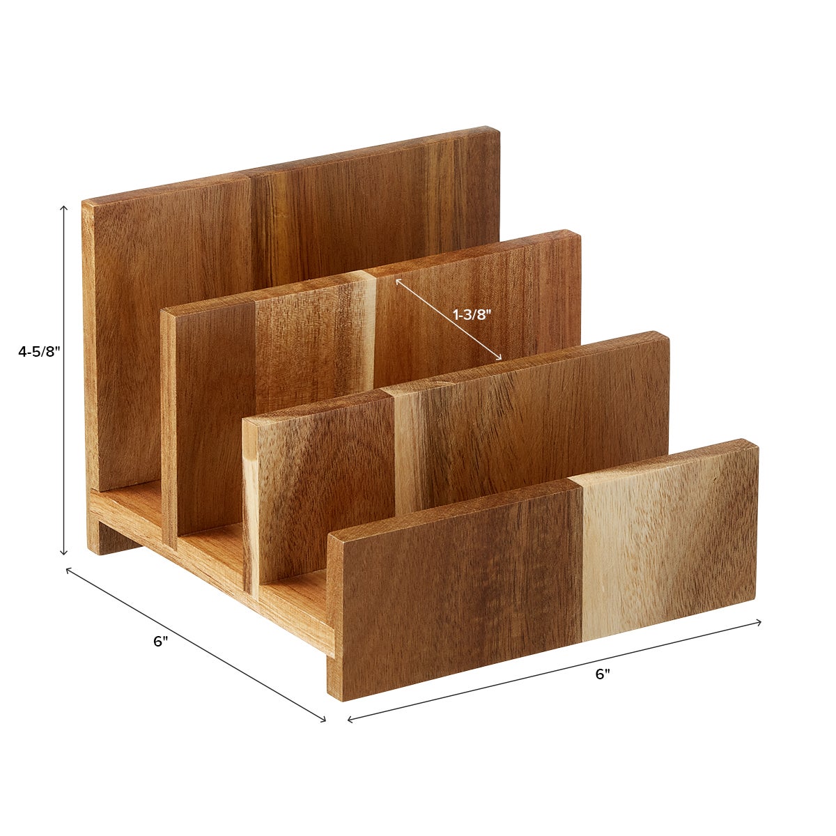 EXQUIDECA Rustic Wooden Mail Organizer With Drawer - Desktop Sorter For Letters, Files, Pens & Stationery - Farmhouse Office Desk Accessory (11.5"L X 4"D X 7"H) - View #6