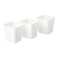 3-Tier Cart Tall Organizer White Pkg/3