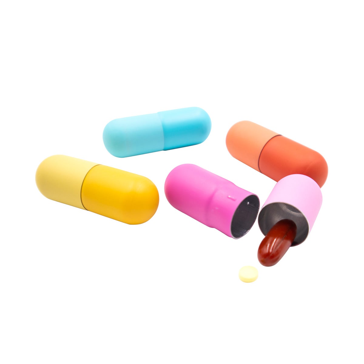 Pill-Capsule Shaped Pill Holders