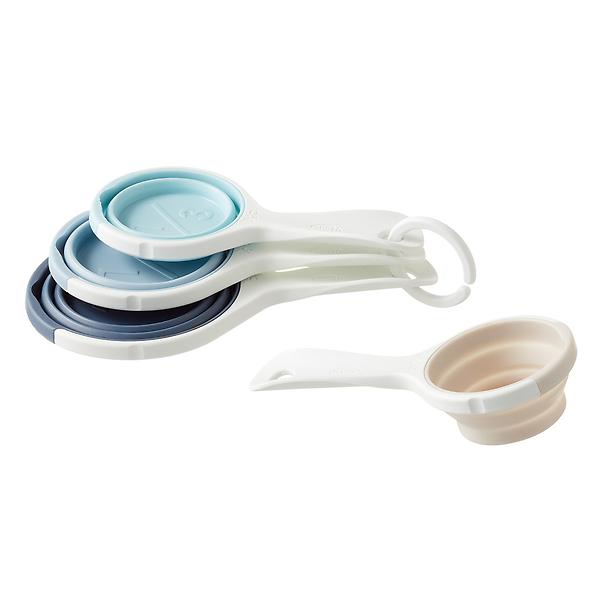 Silicone Collapsible Measuring Cup And Spoon Set 8-piece Measuring Tool