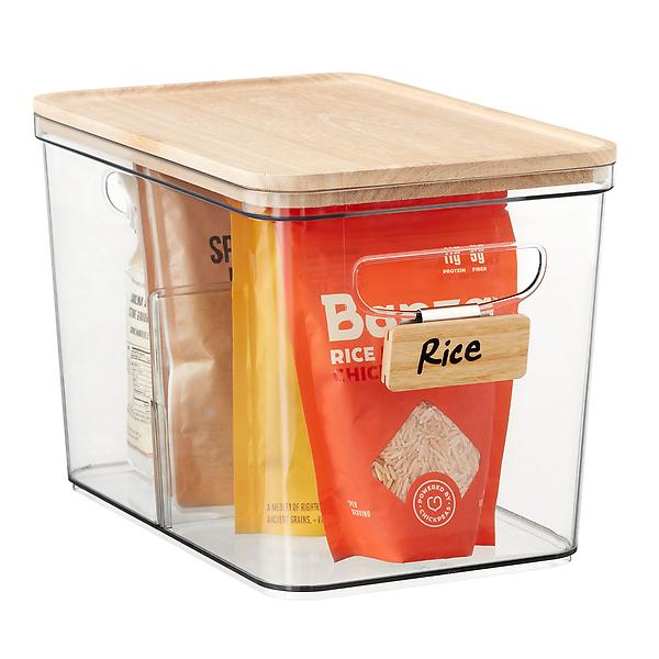 iDesign Kitchen Storage Bins - Clear 3 Pk