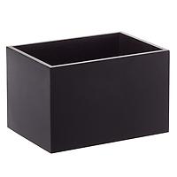 The Container Store Small Artisan Bamboo Bin Black