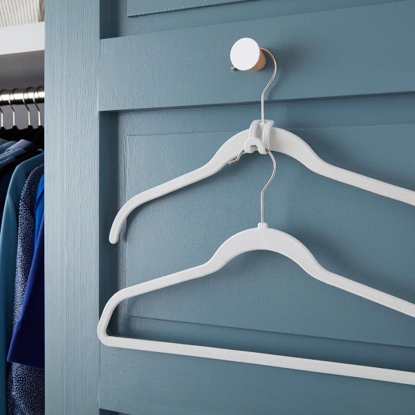 Ideaworks Hanger Buddies - 24 Pack Cascading Hooks For Closet Organization