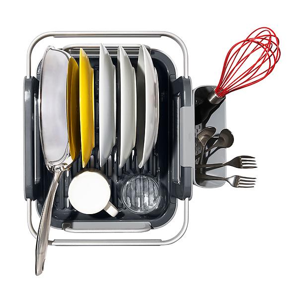 Dry Your Dishes with Ease with the OXO Over the Sink Aluminum Disk Rack 