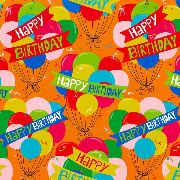 Birthday Banner Wrapping Paper