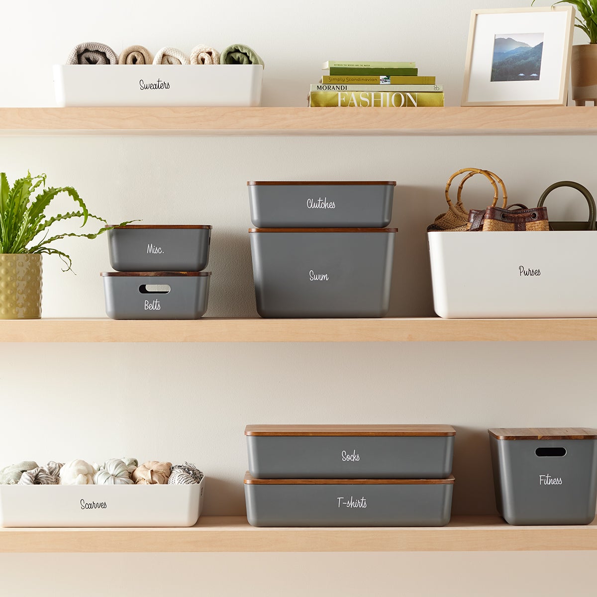 Terra Charcoal Recycled Plastic Bins