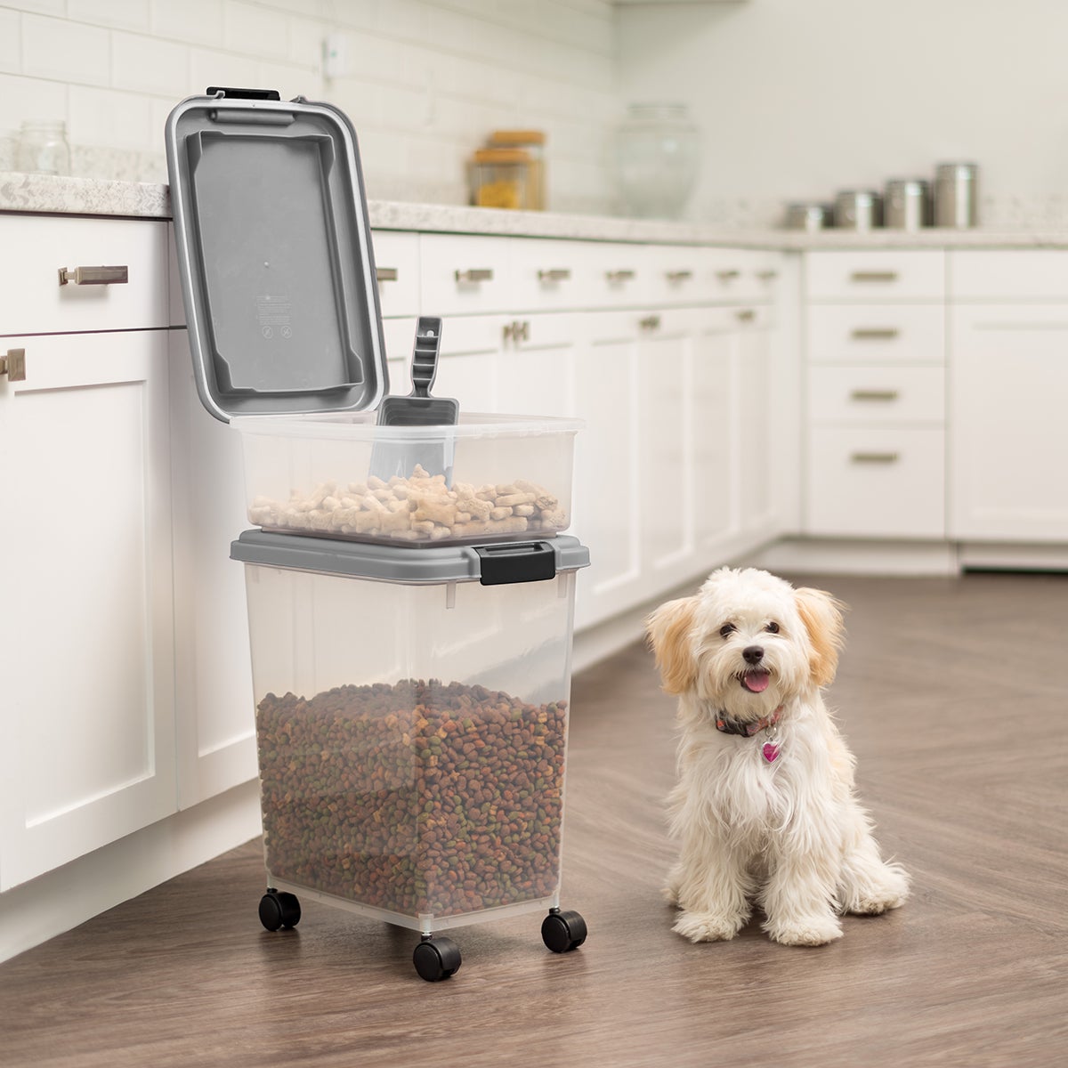 3-Piece Stackable Pet Food Storage Container Combo