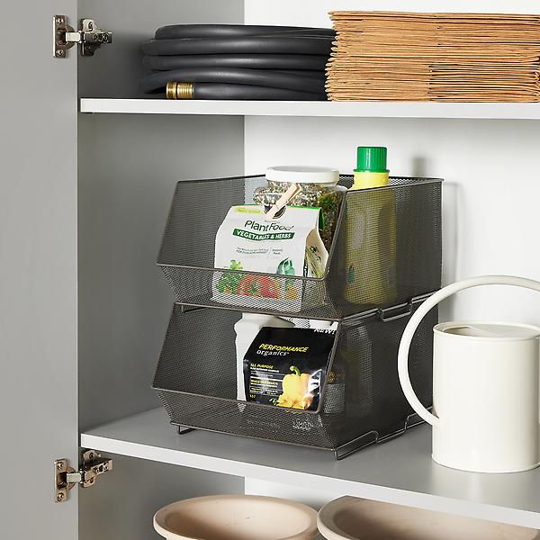 Stackable Tumbler Lid Organizer For Cabinet With Compact Design