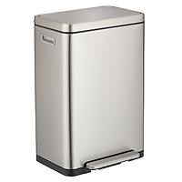 The Container Store 12 gal./ 45L Step Can Stainless Steel