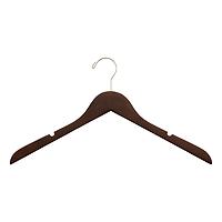 The Container Store Wooden Shirt Hanger w/ Notches Stained Birch Pkg/10