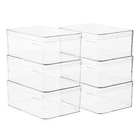 The Container Store Case of 6 Large Shoe Box Clear