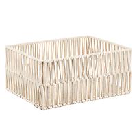 The Container Store Luna Large Cotton Open Bin Natural