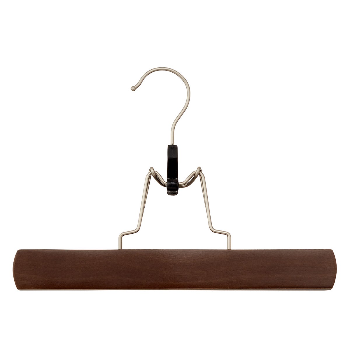 The Container Store Wooden Pant Skirt Clamp Hanger The Container Store