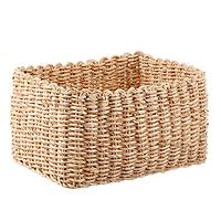 The Container Store Scalloped Maize Bin Natural