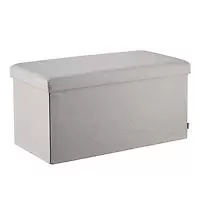 Poppin Box Bench Light Grey
