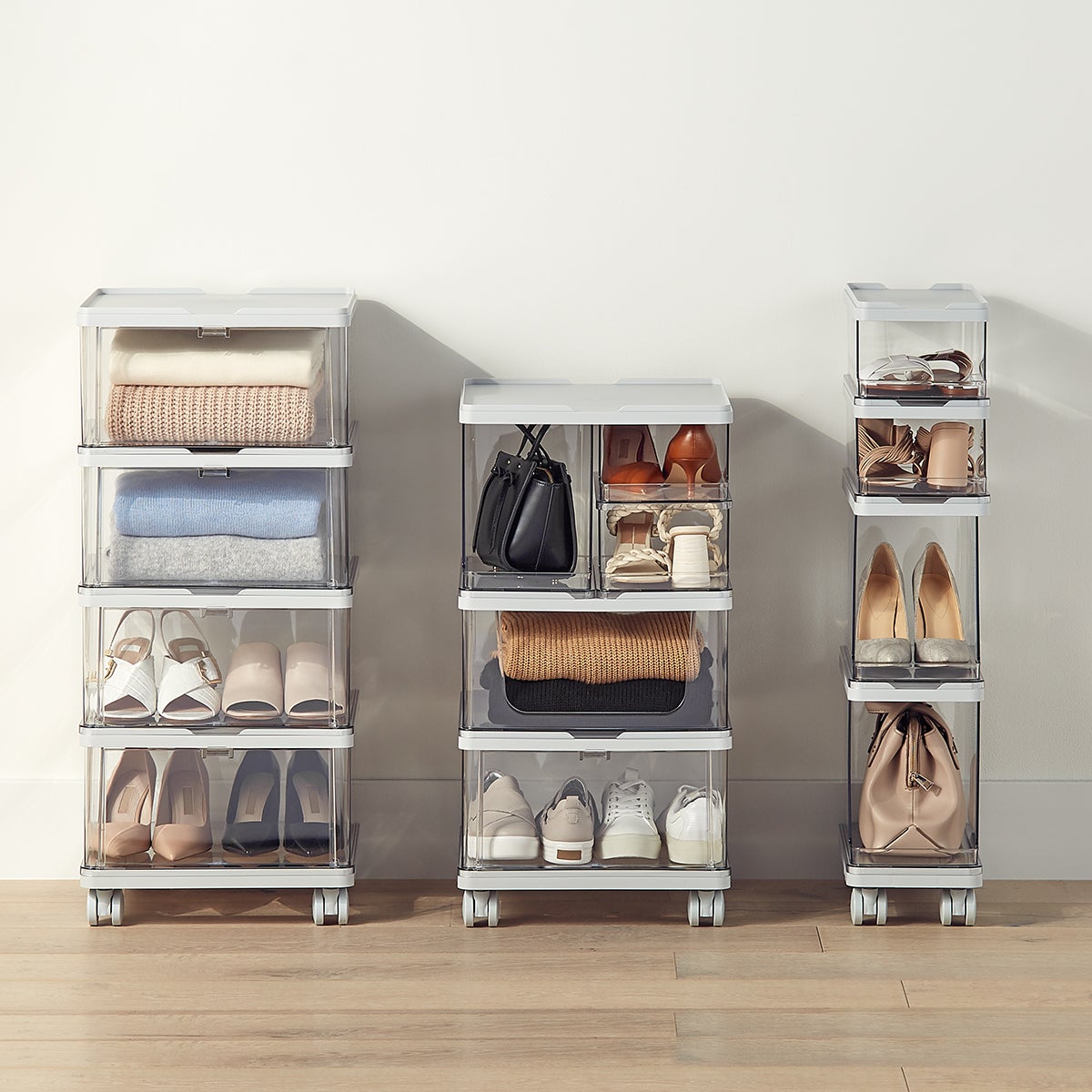 iDesign Manhattan Modular Storage Drop-Front Bin with Lid