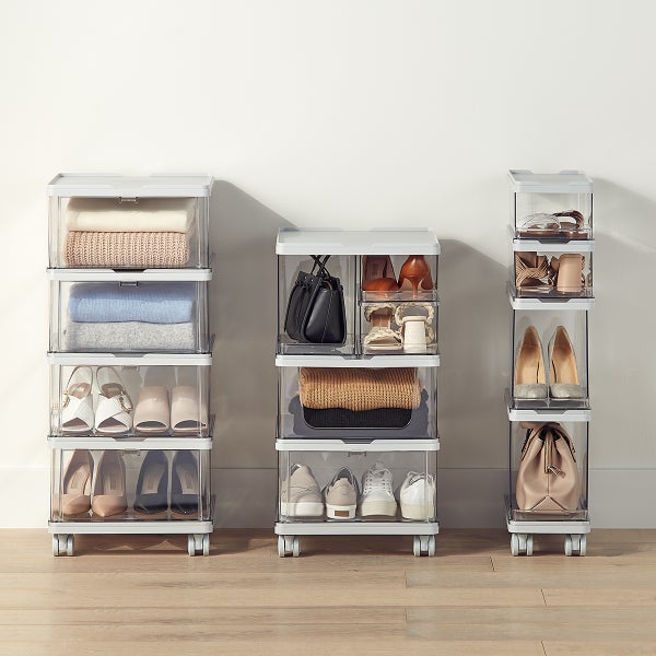 iDesign Manhattan Modular Storage Drop-Front Bin with Lid