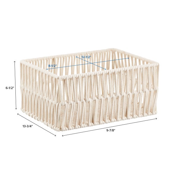The Container Store Luna Cotton Open Bin