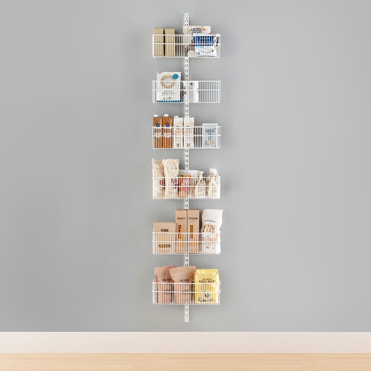 Elfa Wall-Mounted Rack Solution | The Container Store