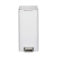 The Container Store 2.6 gal./ 10L Slim Step Can White