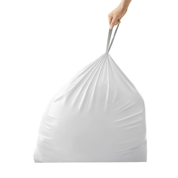 Home Smart 13 Gal. Tall Kitchen White Trash Bag (15-Count) - Triple A  Building Center