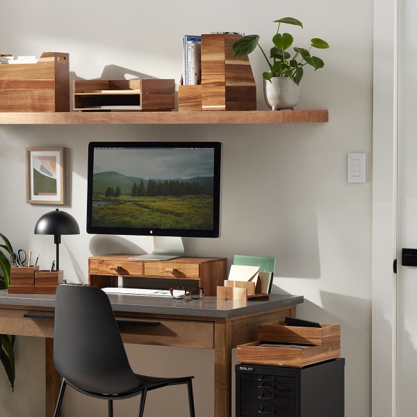 Rowan Acacia Desktop Letter Tray