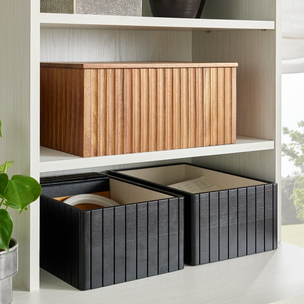 The Container Store Artisan Pine Bin